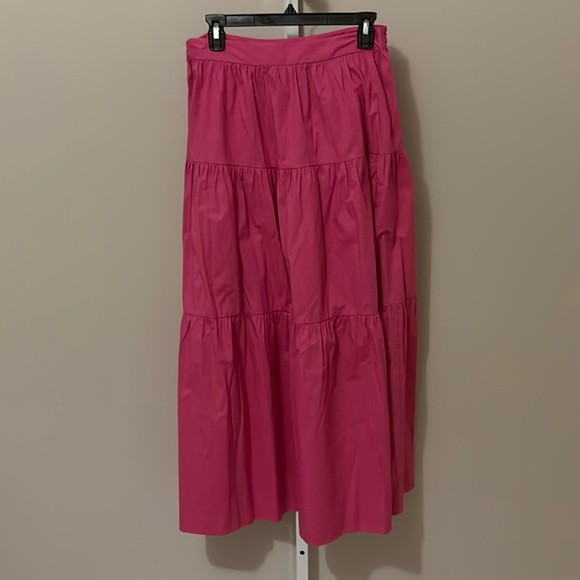 STAUD Sea Tiered Poplin Midi Skirt - Picture 5 of 6